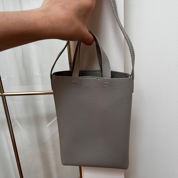 Cute Light Grey Leather Shoulder Cross Body Bag - Picture 4 of 8